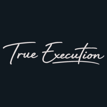 True Execution Cursive - White Embroidery - Canada Sportswear - Vault - Adult Pullover Hoodie Design